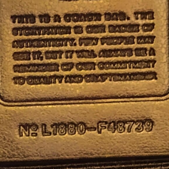 Coach (authenticated), teal, metallic fanny pack/belt bag - Picture 4 of 12